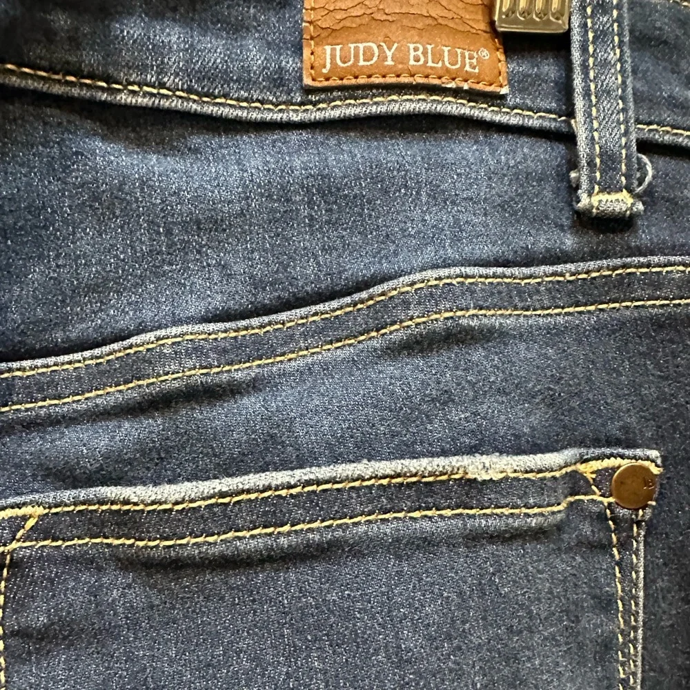 Judy Blue Flare Jeans Blue Size 7/28 - Picture 7 of 13